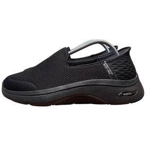 SKECHERS Go Walk Arch Fit 2.0 Women's 10 Slip On Black Hands Free Sneakers